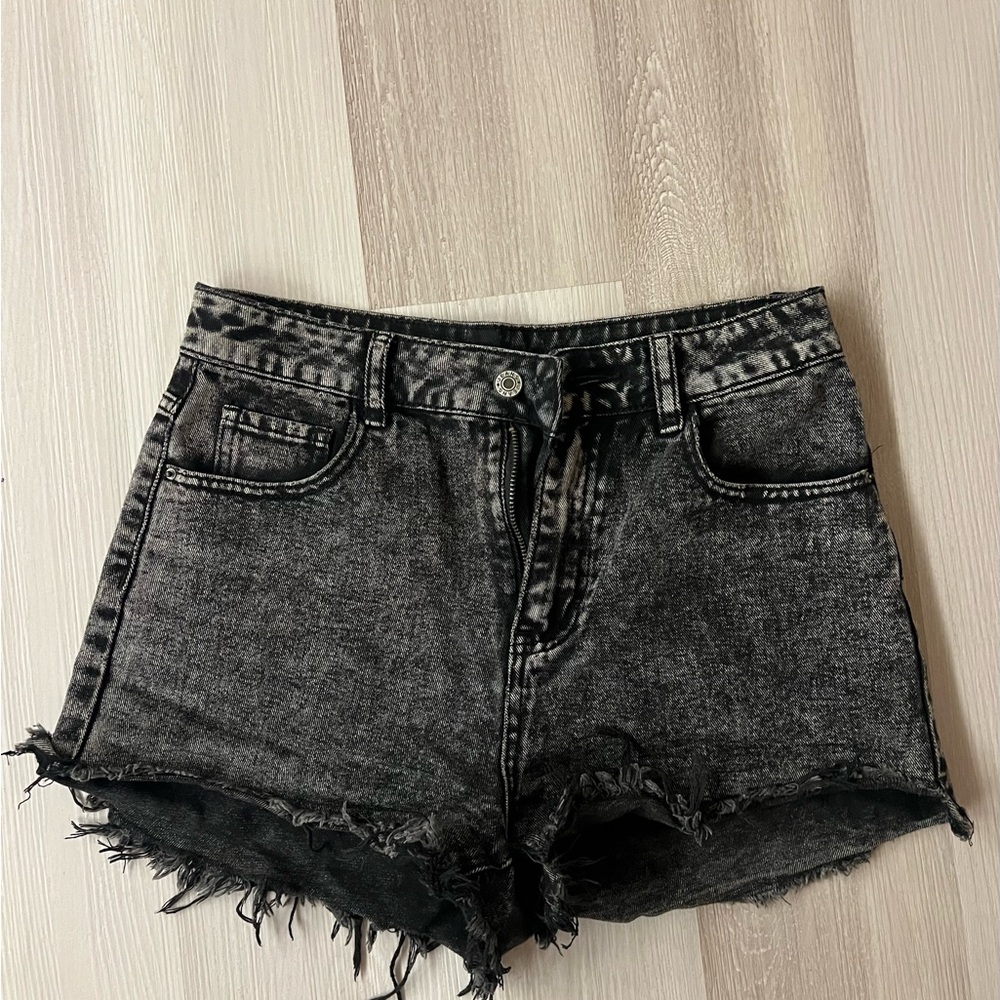 Black Denim Women Shorts